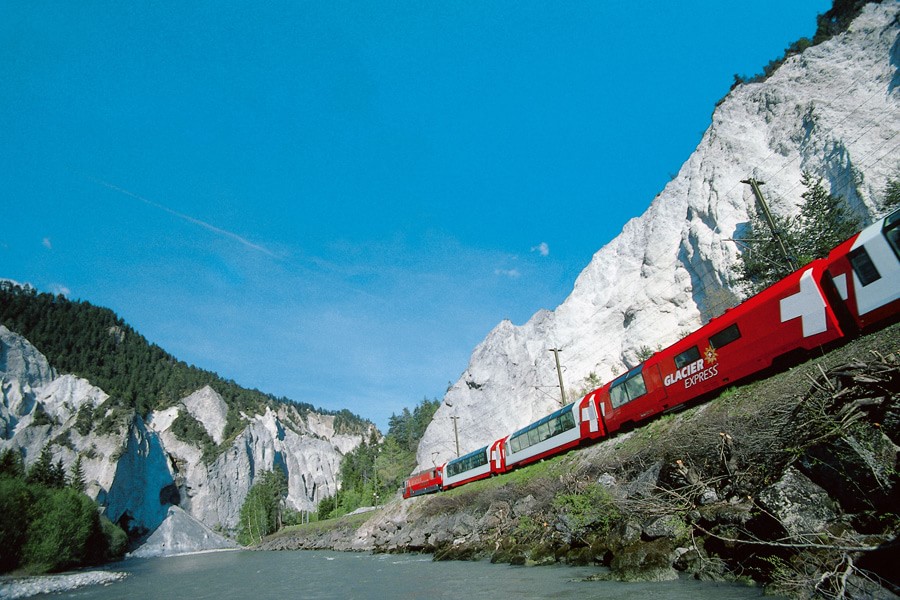 glacier express - švýcarské železnice